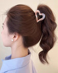 Heart-Shaped High Ponytail Hair Clip