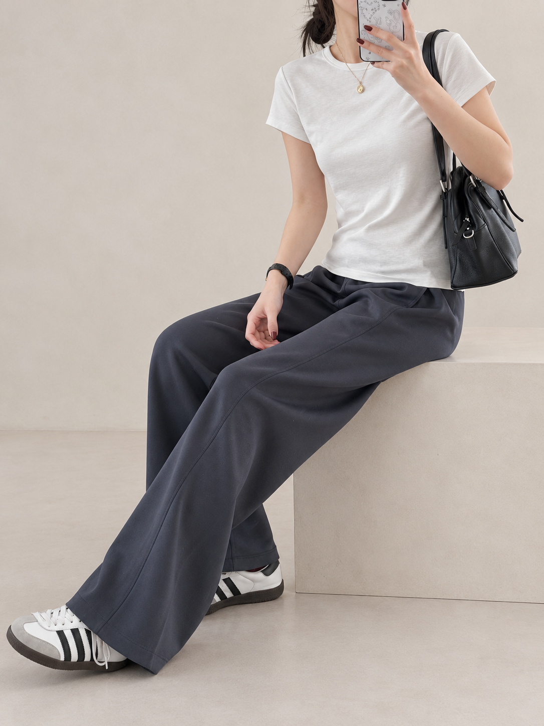 Cupro Air Wide-Leg Pants