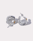Irregular Letter 925 Silver Stud Earrings