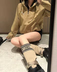 Khaki hooded windbreaker jacket