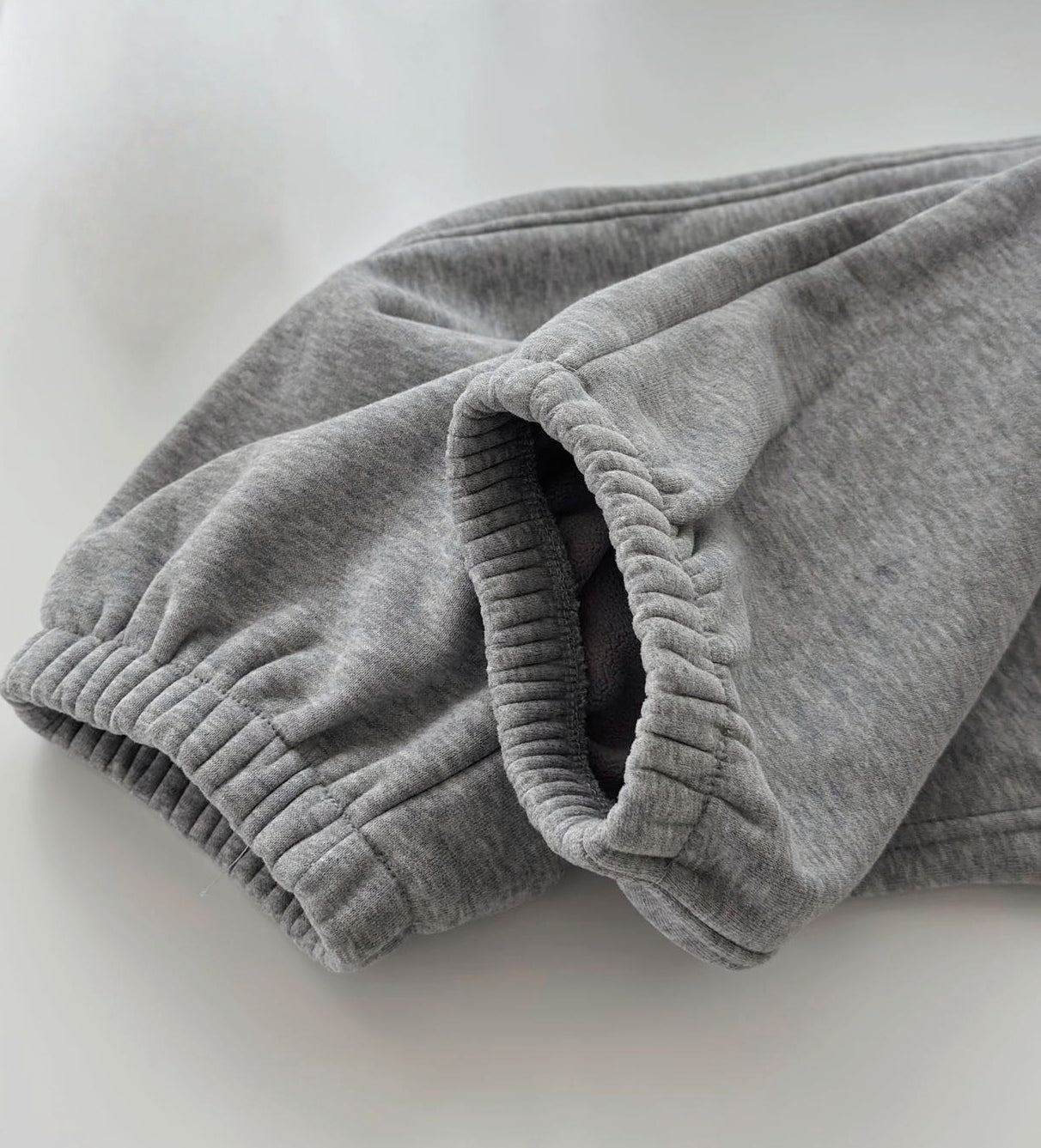 Korean Smile Patch Fleece Joggers