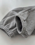 Korean Smile Patch Fleece Joggers