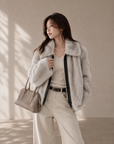 Luxury Faux Fox Fur Jacket