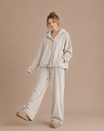 Korean-Style Double-Sided Fleece Lounge Set