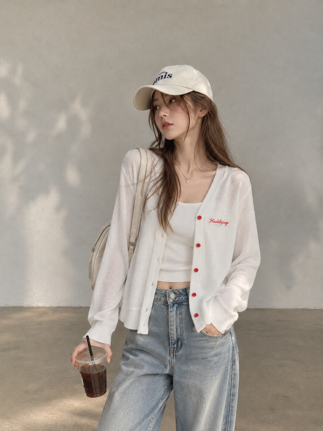 Korean-Style Lightweight Embroidered Sun Cardigan