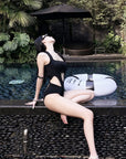 Triangle Cutout One-Piece Swimsuit