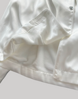 Luxury Satin Silver Fox Fleece Loungewear Set