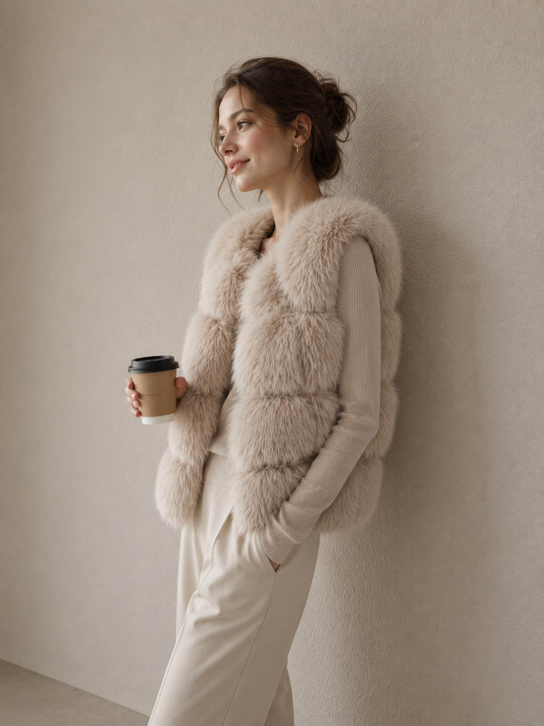 Premium Faux Fox Fur Eco Vest
