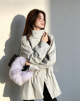 Ultra-Soft Protein Leather Trench Jacket