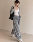 Relaxed Cropped Harem Pants
