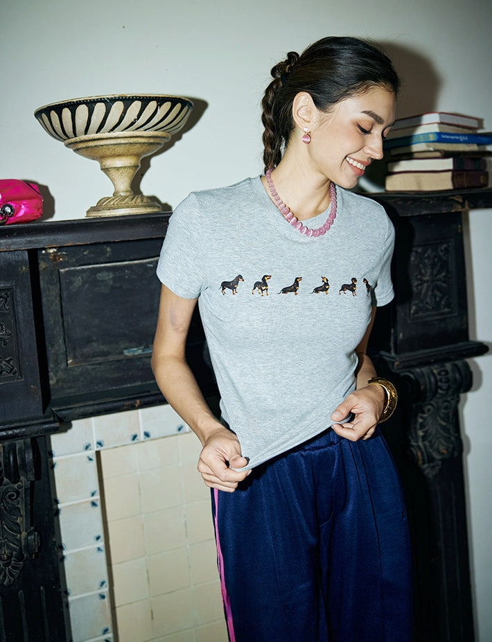 High-Thread-Count Cotton Fitted T-Shirt