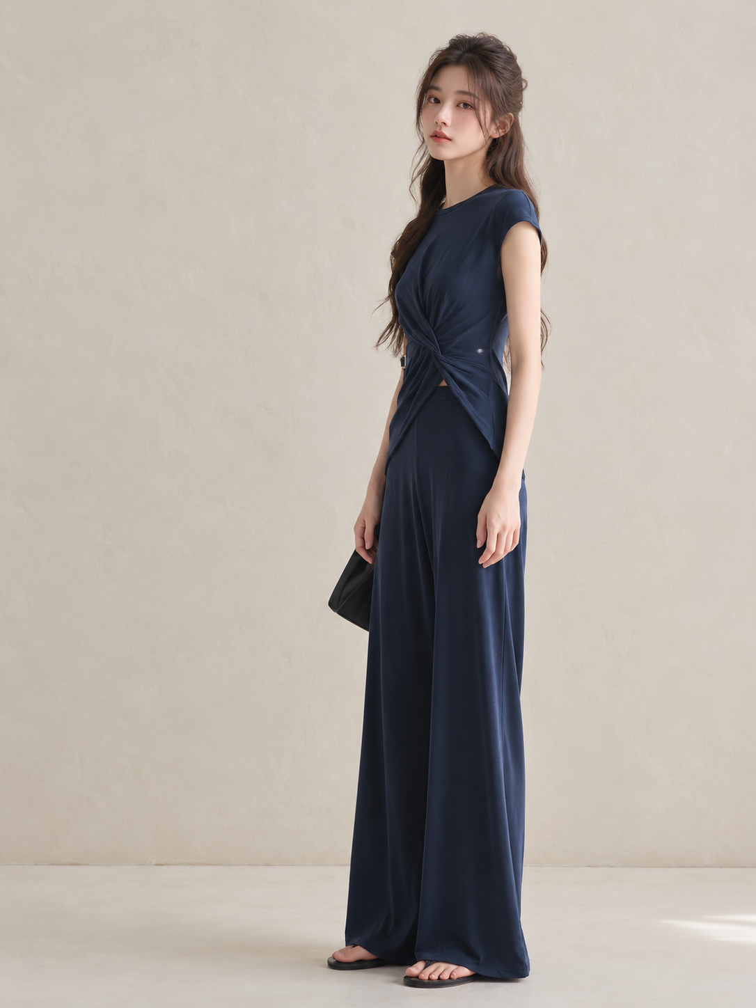 Cupro Twist-Drape Set