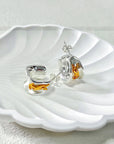 Irregular Letter 925 Silver Stud Earrings