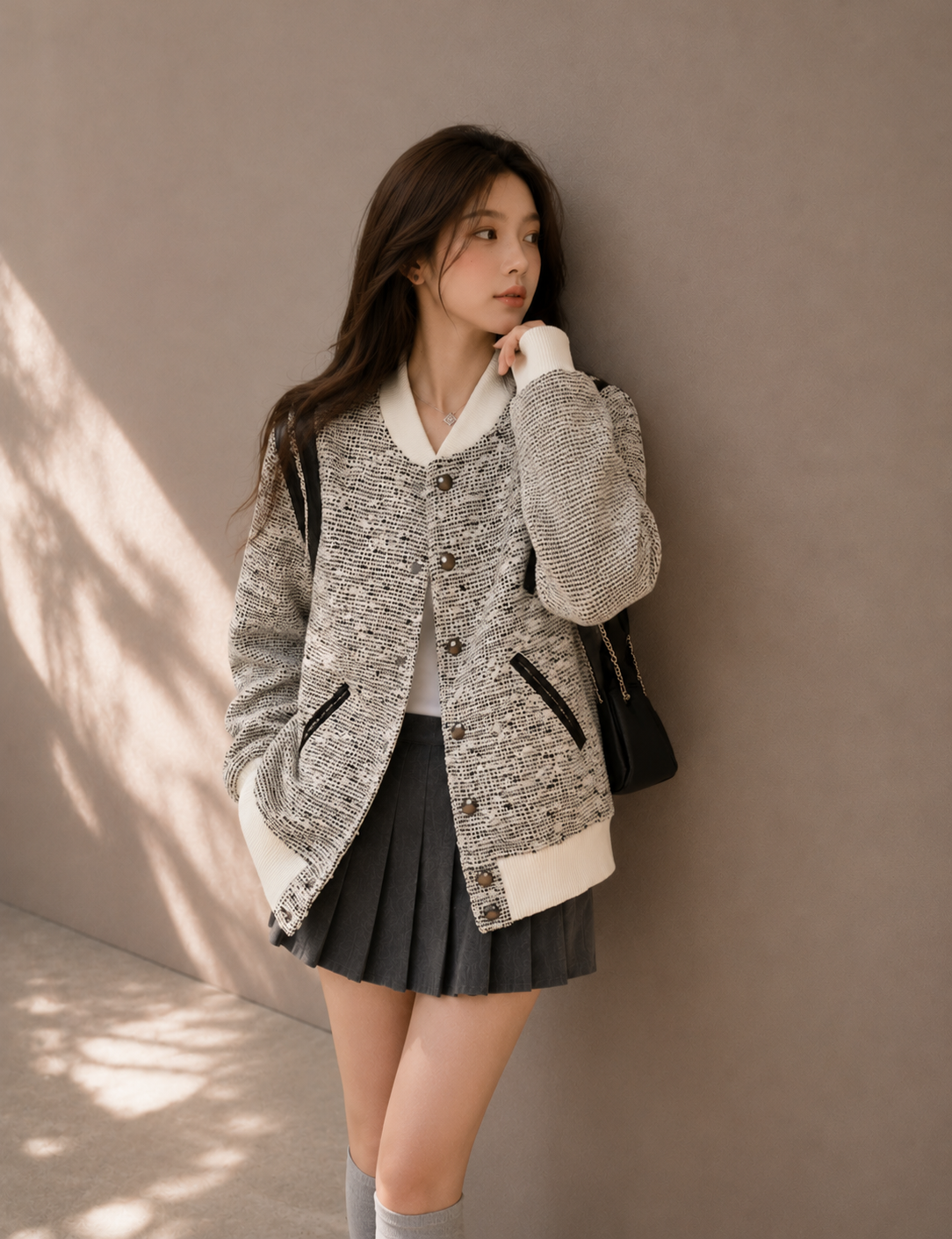 Inspired Quilted Baseball Jacket