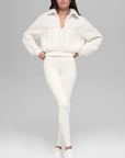 Shearling Patchwork Flight Jacket