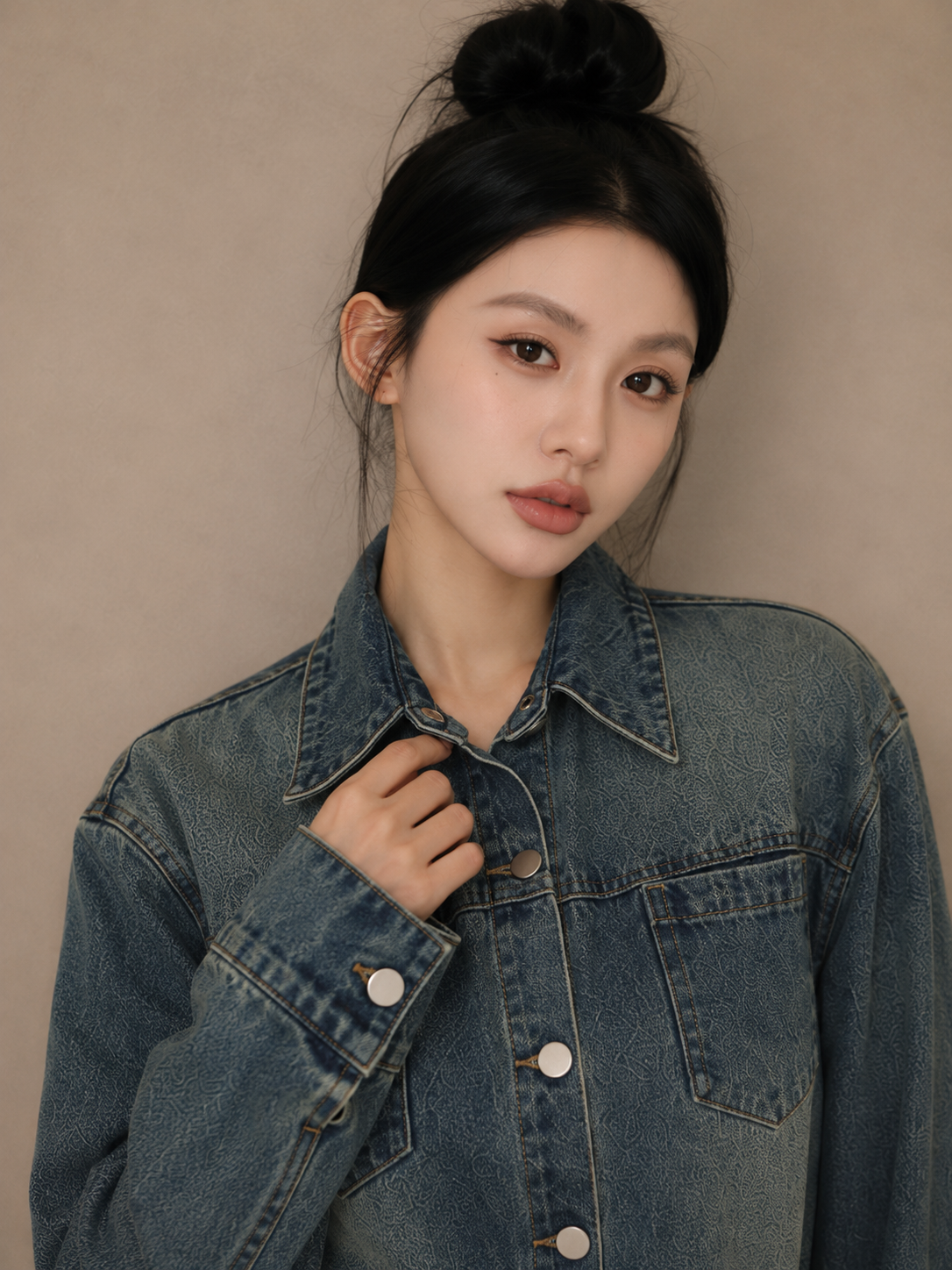 Vintage Washed Denim Dress