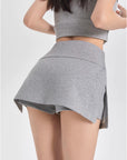 A-Line Fitted Mini Skirt Shorts for Petite Figures