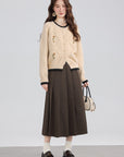 French Cottagecore Thick Knit Cardigan