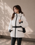 White Duck Down Hooded Jacket
