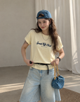 Light-Wash Wide-Leg Denim Bermuda Shorts