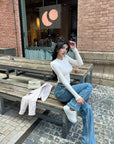 Slim Fit Long Sleeve Tee with Pony Embroidery