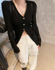 Dark Aesthetic Semi-Sheer Sun Protection Cardigan