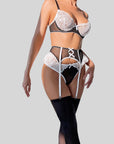 European and American Sexy WIREFREE Lace Lingerie Set (with Stockings)