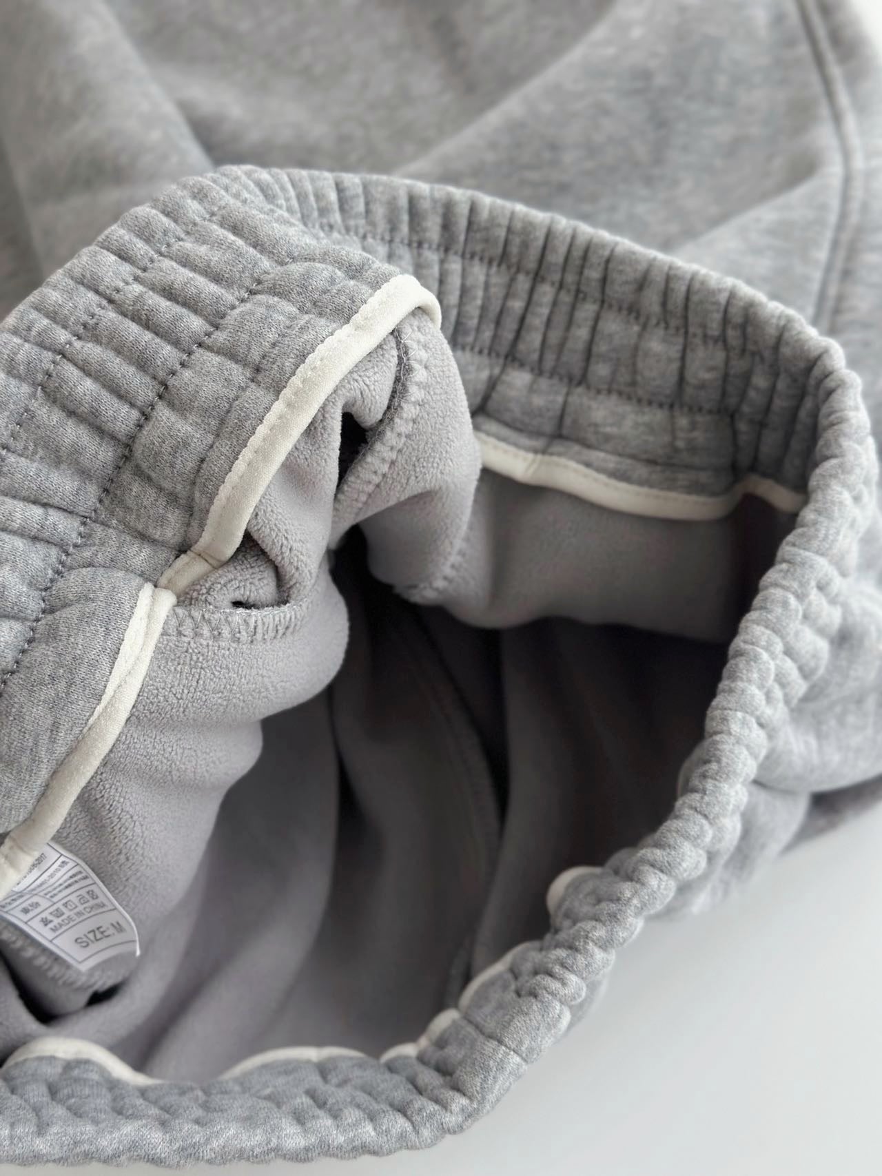 Korean Smile Patch Fleece Joggers