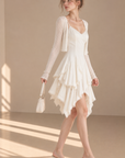 Lace-Trim V-Neck Cami Dress