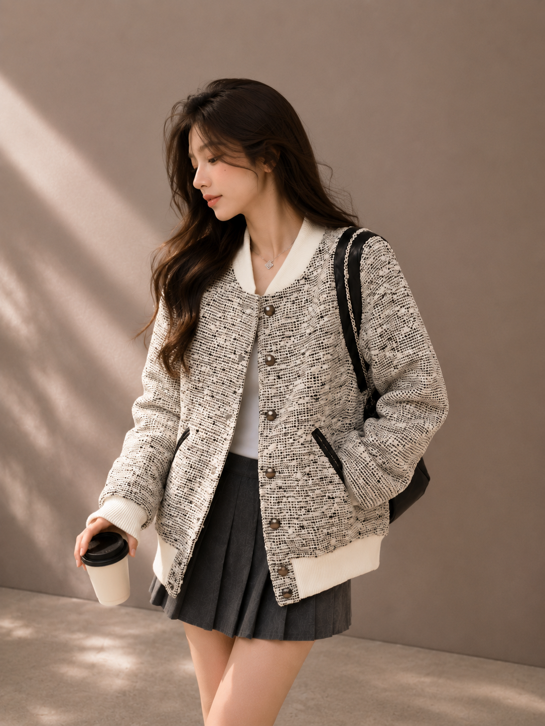 Inspired Quilted Baseball Jacket