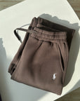 Fleece-Lined Joggers with Pony Embroidery