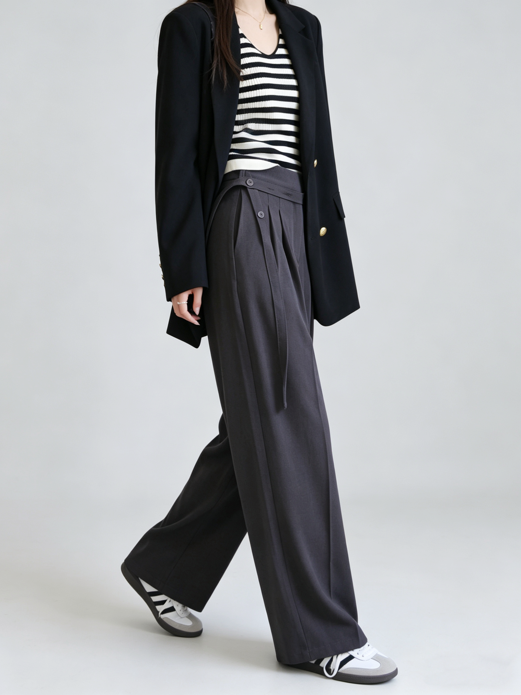 Korean Style Premium Relaxed Trousers