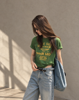 Avocado Green 100% Cotton Vintage Tee