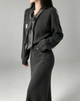 Graphite Grey Chunky Knit Set