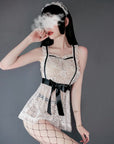 Maid Uniform Lace Sheer Apron