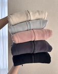 Double-Sided Thickened Fleece Waist-Cinching Top