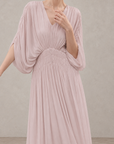 V-Neck Batwing Maxi Dress