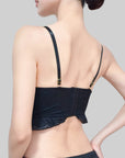 French Court-Style Satin Corset Bra