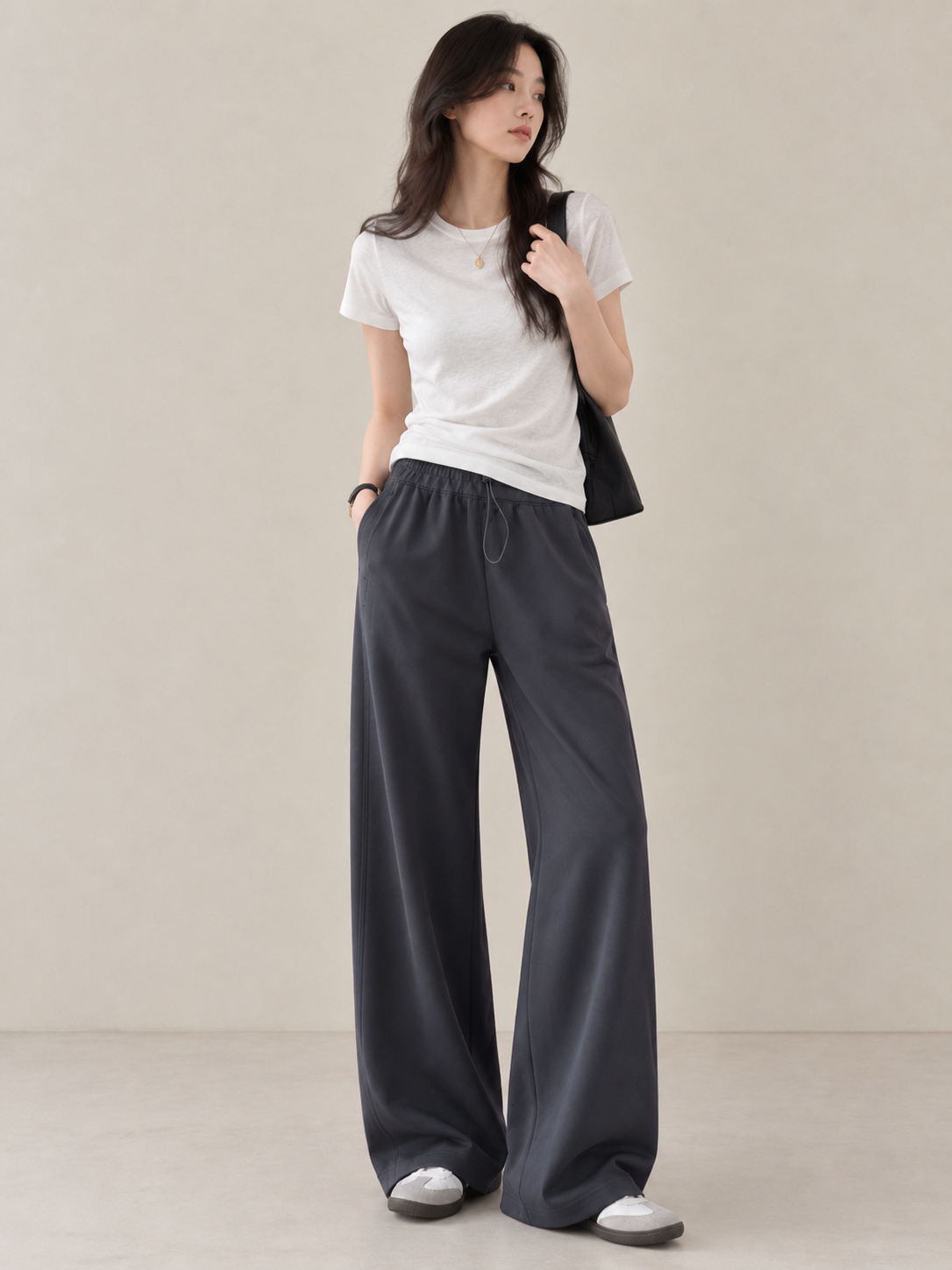 Cupro Air Wide-Leg Pants