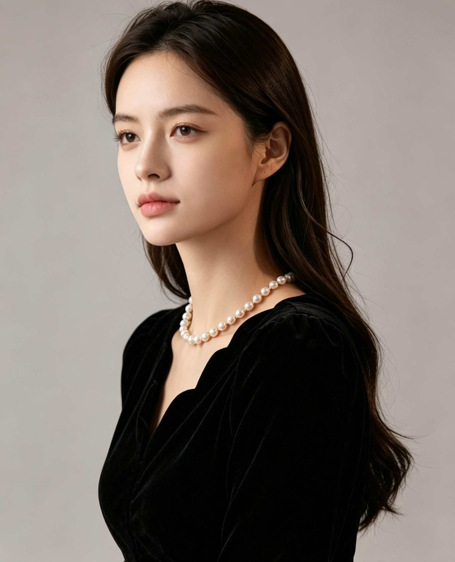 Korean-Inspired Luxury Butterfly Pearl Necklace