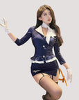 Two-Tone Collar Flight Attendant Set