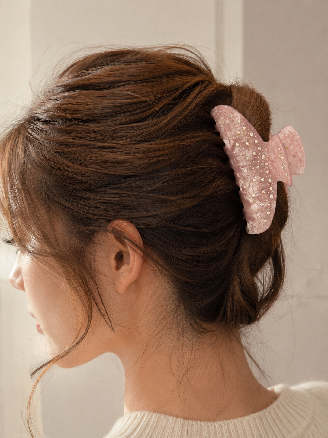 Elegant Rhinestone Hair Claw Clip