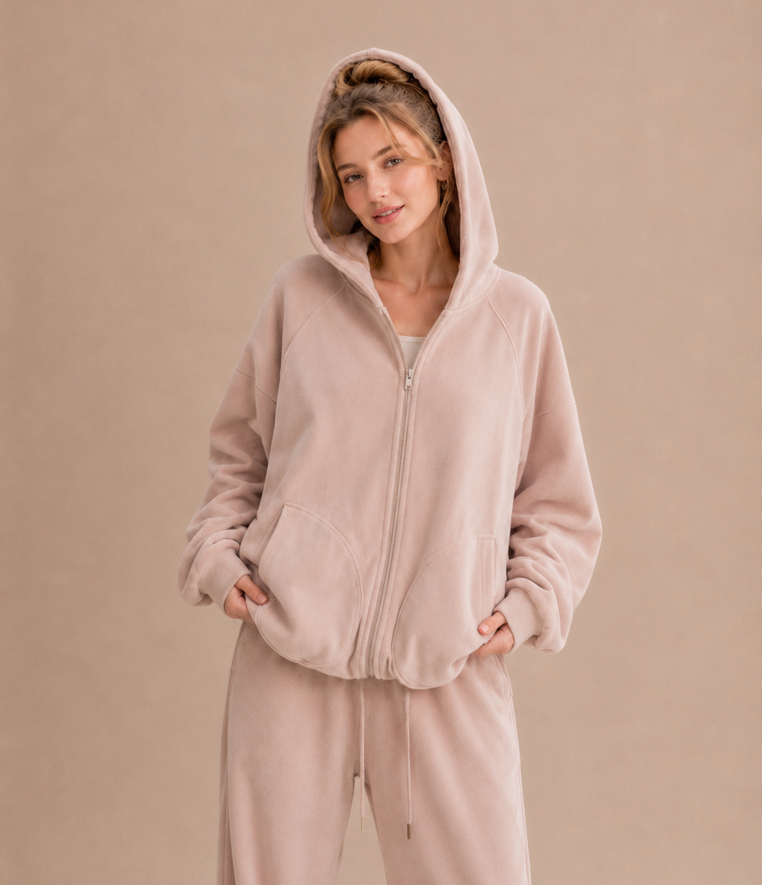 Korean-Style Double-Sided Fleece Lounge Set
