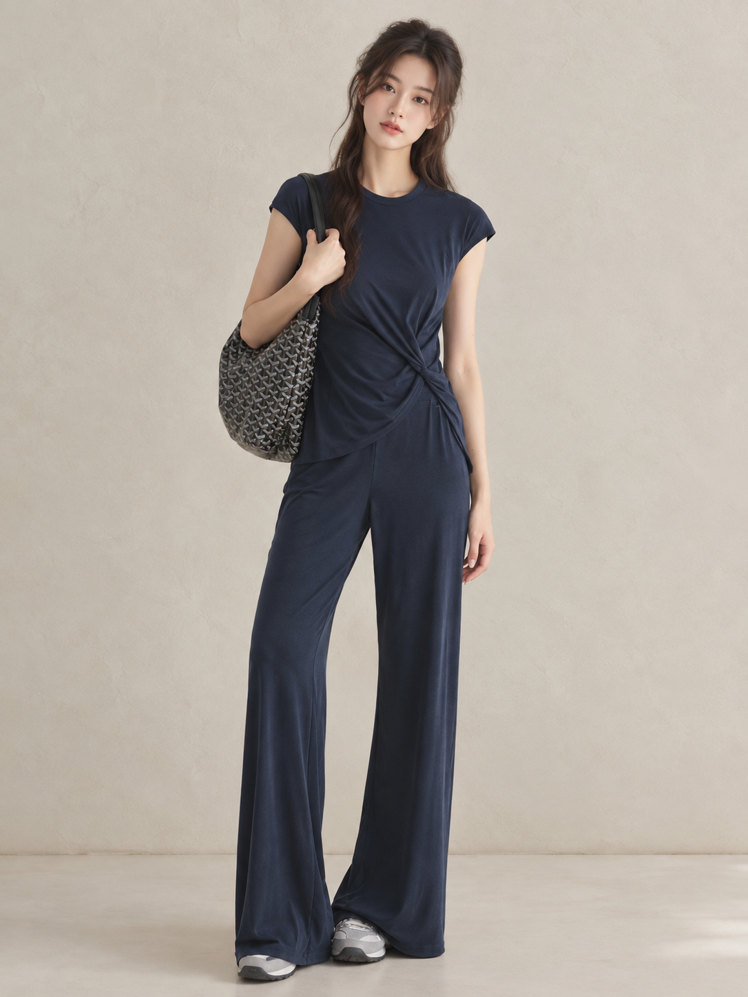 Cupro Twist-Drape Set