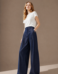 Old Money High-Waisted Wide-Leg Jeans