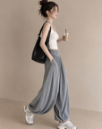 Relaxed Cropped Harem Pants