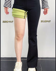 U-shaped Lifted and Fleece-lined Flared Pants