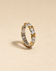 Two-Tone Crystal Eternity Ring