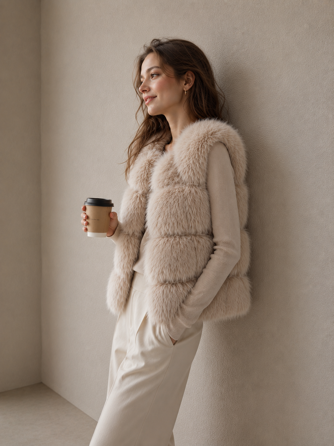 Premium Faux Fox Fur Eco Vest