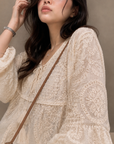 Bohemian Embroidered Crochet Top